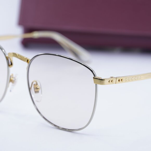 Gucci GG1367S 001 Square Sunglasses - Gold\Yellow - Picture 9 of 10